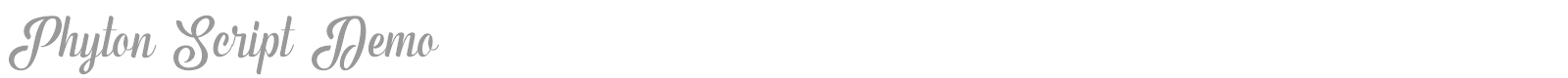 Phyton font preview